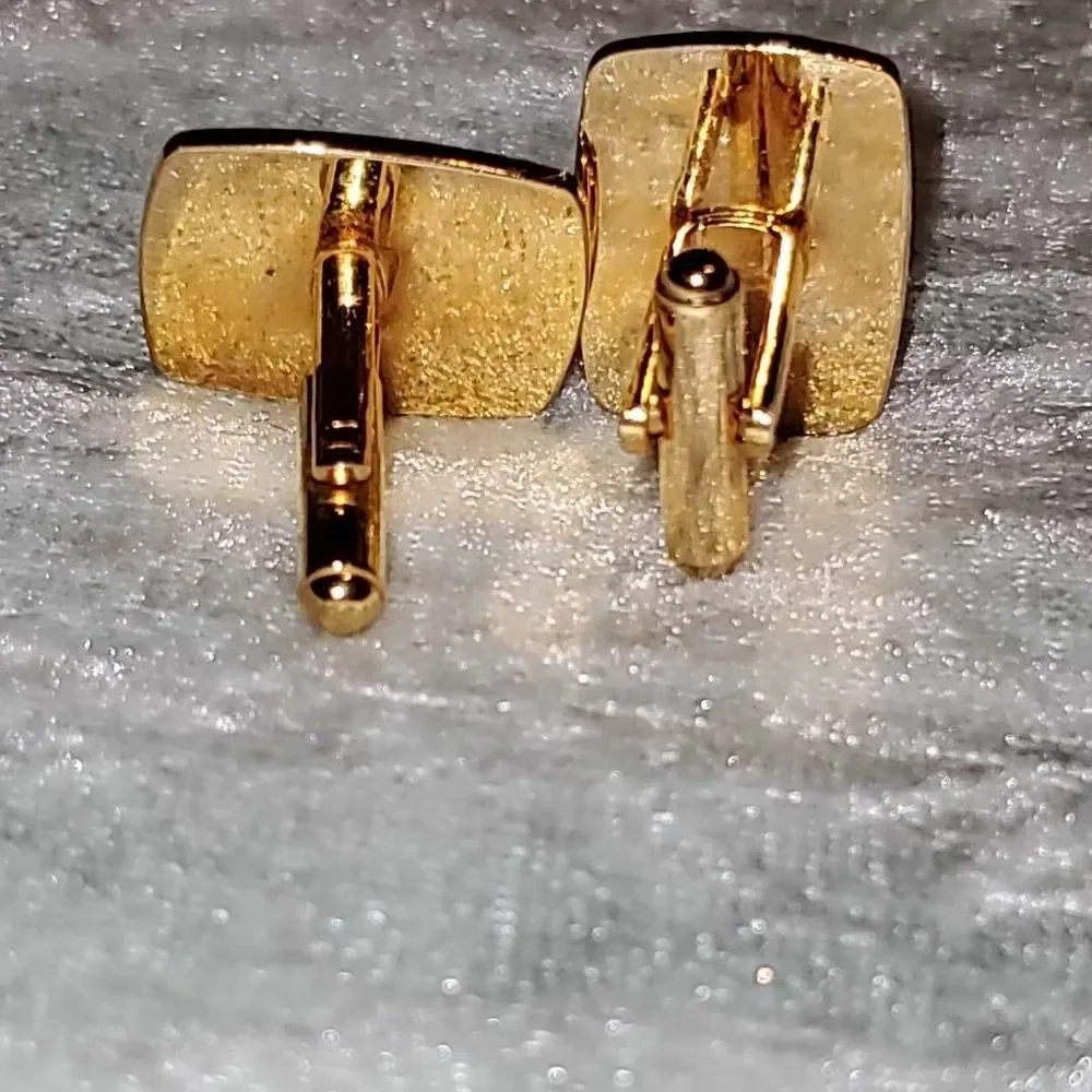 Elegant Gold-Tone Cufflinks